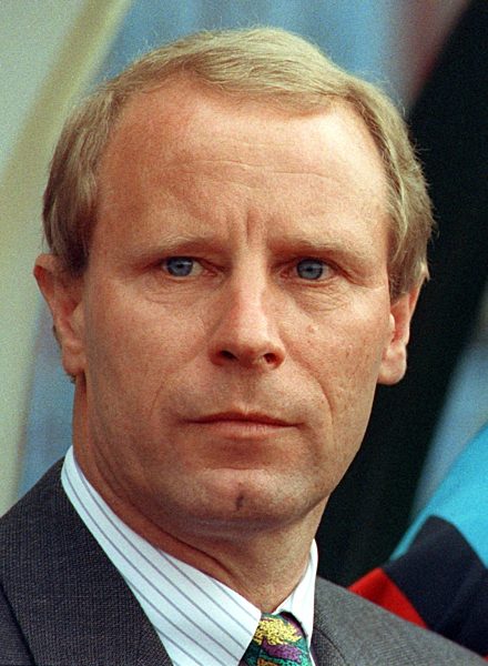 Fußball: Berti Vogts im Türkei-Länderspiel 1992
