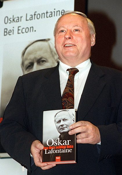 Lafontaine stellt sein Buch auf der Frankfurter Buchmesse vor