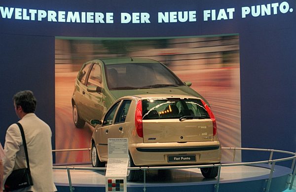 Weltpremiere des Fiat Punto auf der IAA 1999