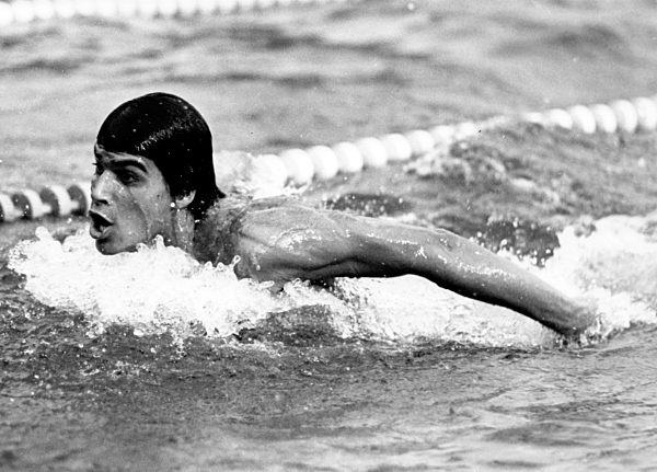 DDR - Schwimmen - Mark Spitz in Leipzig 1971 in Aktion