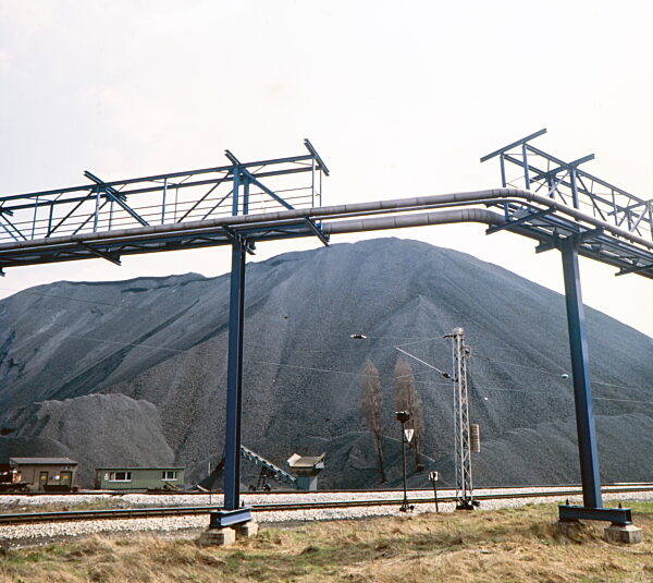 Kohlehalde der VEBA-Chemie in Essen-Bottrop 1978