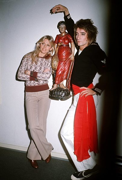 Rod Stewart mit Freudin Britt Eklund