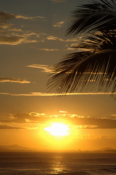 Sonnenuntergang bei Puntarenas an der Pazifikkueste, sunset at the Pacific Coast of Puntarenas
