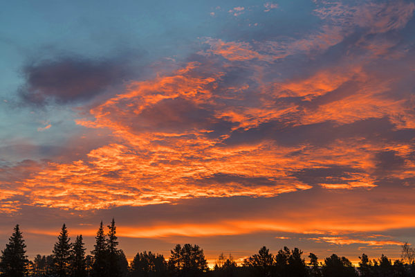 Morgenstimmung in Gaellivare, morning mood in Gaellivare