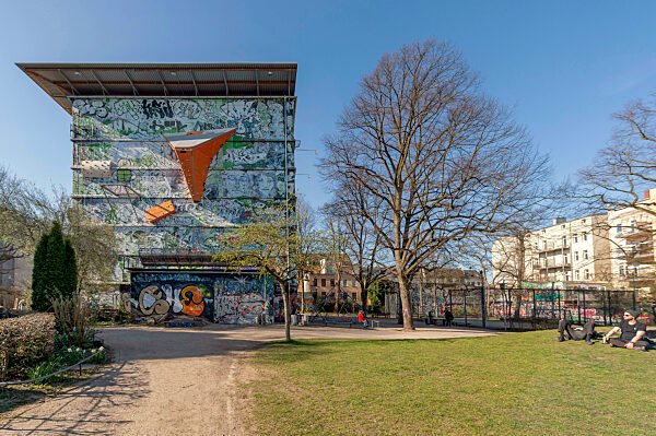 Bunker Kilimanschanzo in der Schanze, Juliusstr., Bunker Kilimanschanzo, Sternschanze, Juliusstrasse