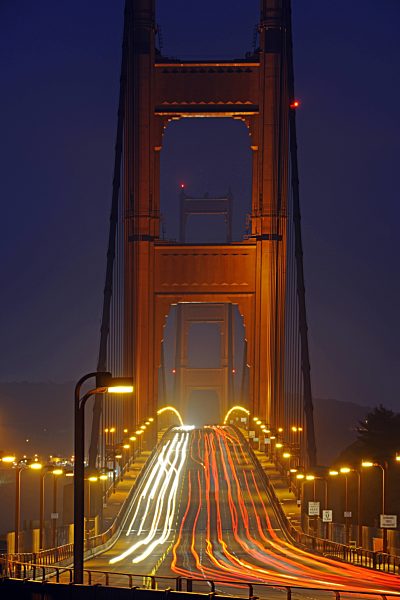Golden Gate Bridge im Morgengrauen, Golden Gate Bridge in morning mood