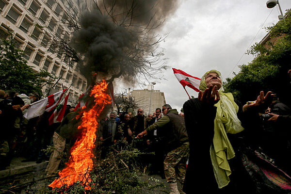 Protest against economic conditions in Lebanon