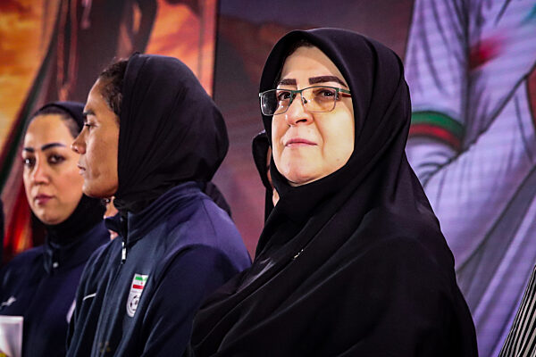 Iran women's team footballers retrun home