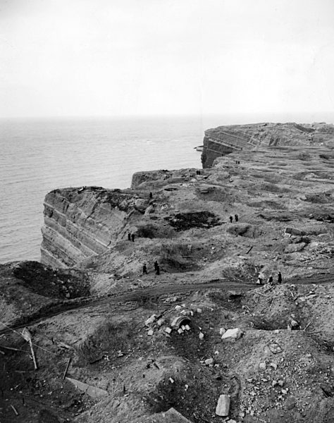 Zerstörte Nordseeinsel Helgoland