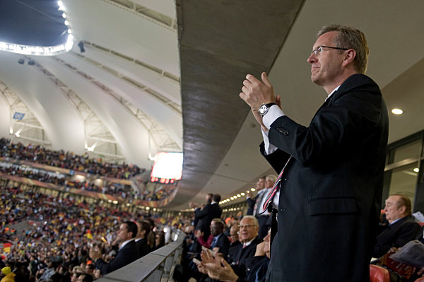 WM 2010 - Uruguay - Deutschland - Christian Wulff