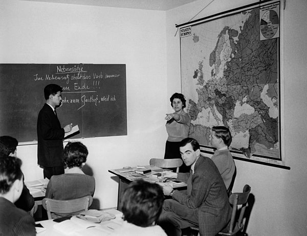 German lessons at the Goethe Institute