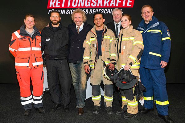 Pressekonferenz von Bundesinnenminister Horst Seehofer und Moderator Thomas Gottschalk zu der Kampagne Polizei und Rettungskraefte in Berlin