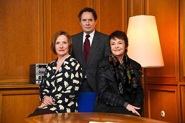 Fototermin bei den Dreharbeiten der dritten Staffel des Fernsehfilm Weissensee