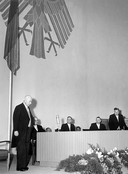 Theodor Heuss re-elected as Federal President