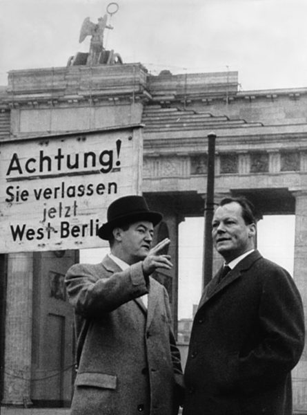 Hubert Humphrey visits Berlin