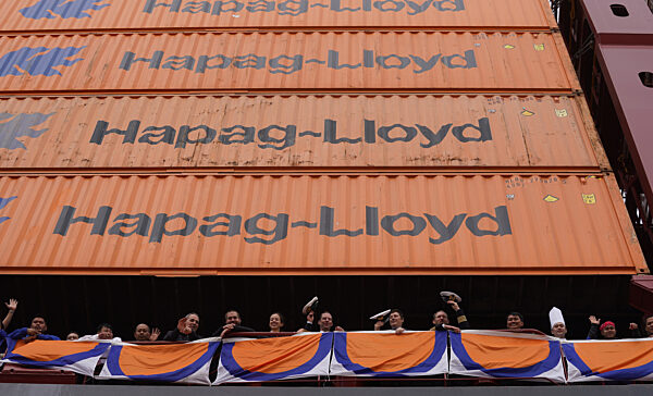 Taufe Containerschiff "Berlin Express"