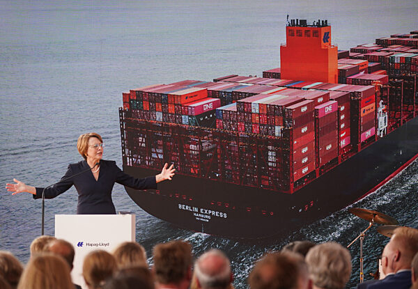 Taufe Containerschiff "Berlin Express"