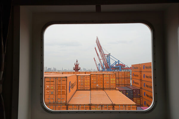 Taufe Containerschiff "Berlin Express"