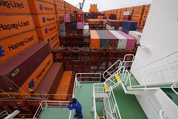 Taufe Containerschiff "Berlin Express"