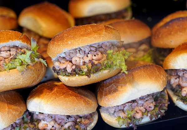 Nordseekrabben-Brötchen