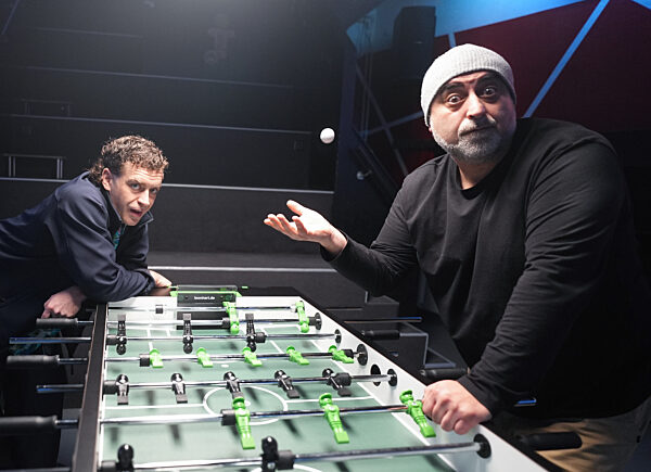 Kickern mit „Großstadtrevier“-Ensemble