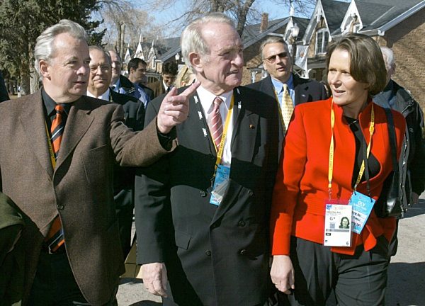 Salt Lake City 2002: Johannes Rau mit Frau zu Besuch