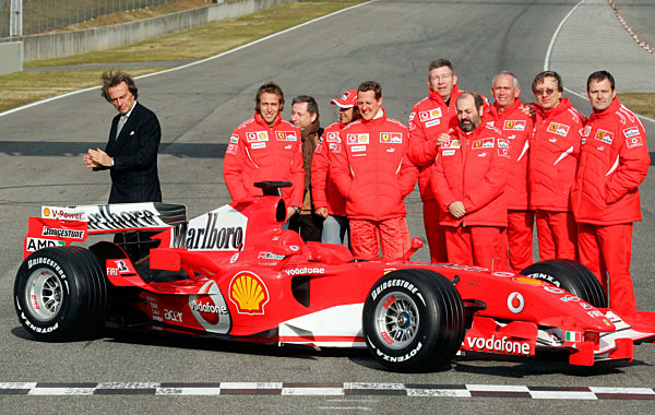 Ferrari-Präsident Luca di Montezemolo, Testfahrer Luca Badoer...