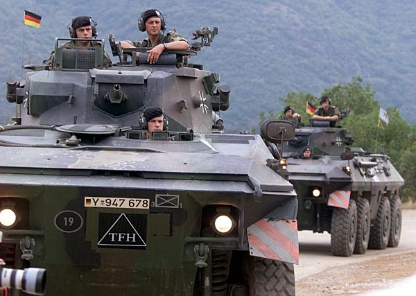 Deutsche Soldaten in Mazedonien stationiert