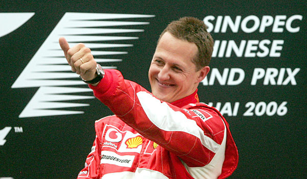 Formel 1 GP Schanghai - Podium Michael Schumacher