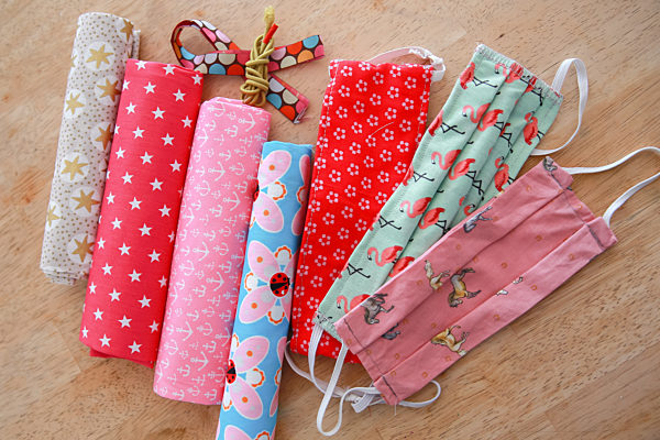 Coronavirus - Selbstgenaehter Mundschutz