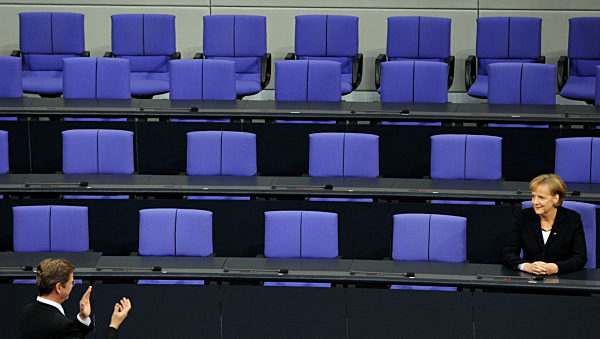 Bundestag - Merkel re-elected