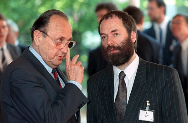 Two Plus Four conference in Bonn - Genscher, Meckel