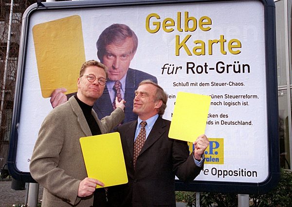Westerwelle und Hausmann stellen FDP-Plakat vor