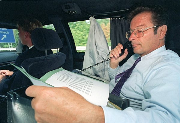 Wahlkampf: Klaus Kinkel unterwegs