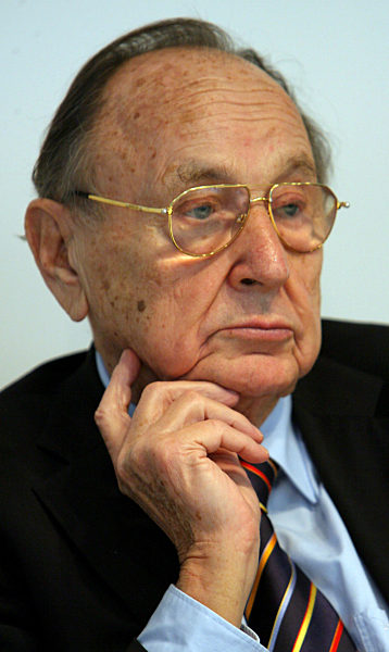 Der ehemalige Bundesaußenminister Hans-Dietrich Genscher (FDP)...