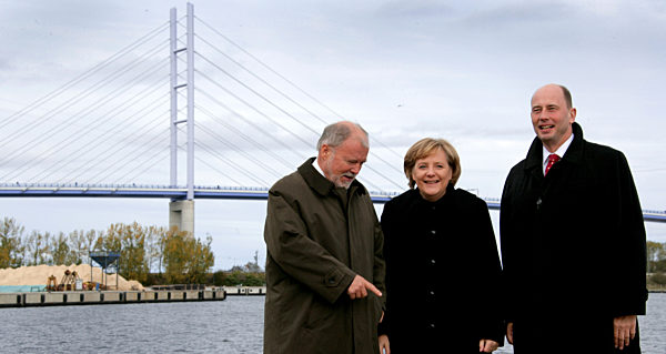 Eröffnung Rügenbrücke - Merkel Tiefensee Ringstorff