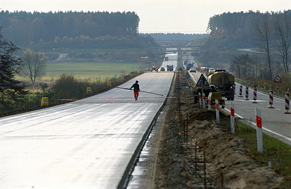 Die Anschlußautobahn von der BAB 24 nach Schwerin erhält derzeit eine zweite...