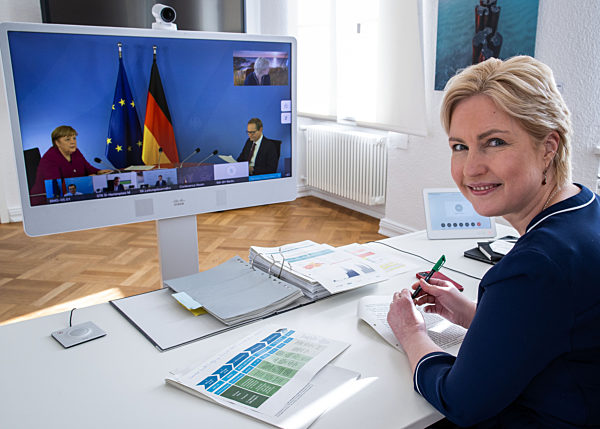 Coronavirus - Bund-Länder-Videokonferenz