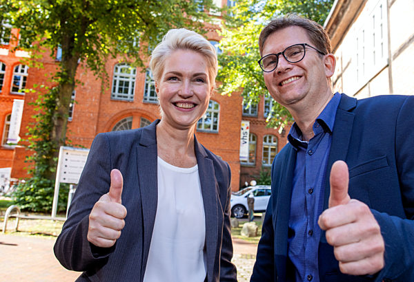 Landtagswahl MV - Stimmabgabe Schwesig SPD