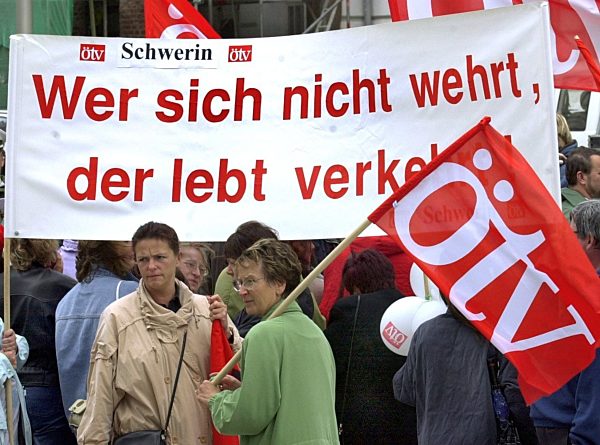 ÖTV-Proteste in Schwerin