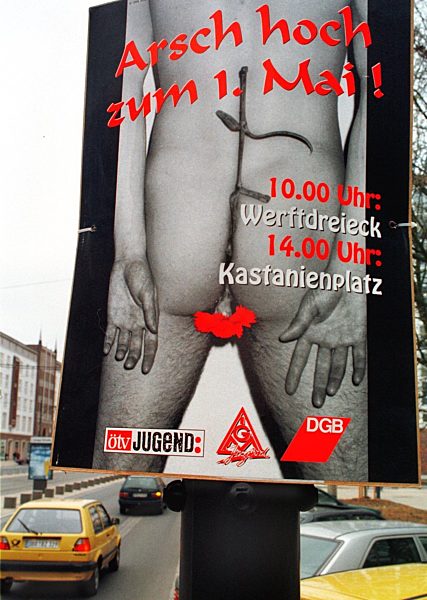 Nackter Mann zum 1.Mai