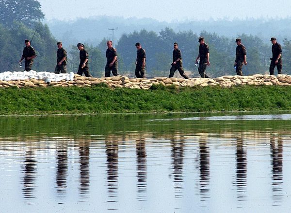 Deichbau bei Böser Ort