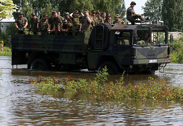Hochwasser in Sachsen-Anhalt - Magdeburg