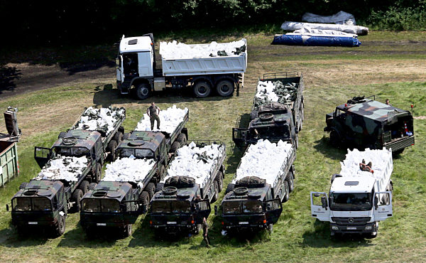 Hochwasser in Mecklenburg-Vorpommern - Dömitz