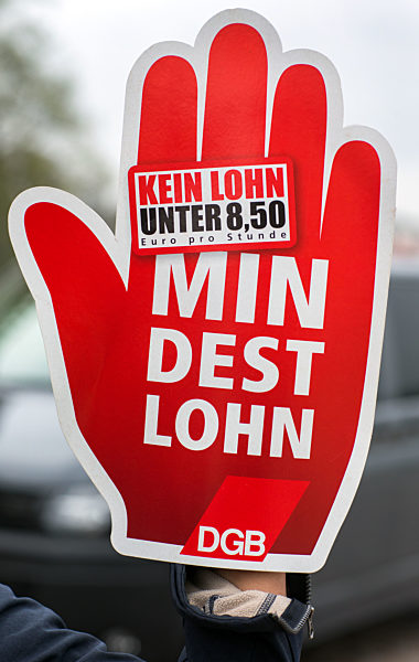 DGB-Aktion zum Mindestlohn