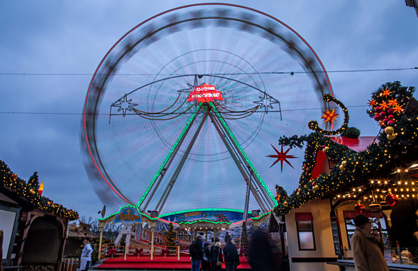 Weihnachtsmarkt vor Eröffnung