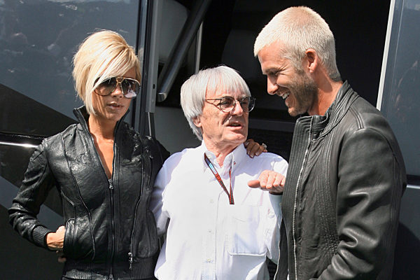 Formel 1 - GP Großbritannien - David und Victoria Beckham