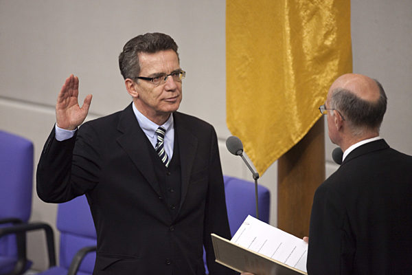 Bundestag - Vereidigung de Maiziere