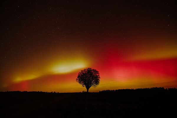 Polarlichter über Baden-Württemberg