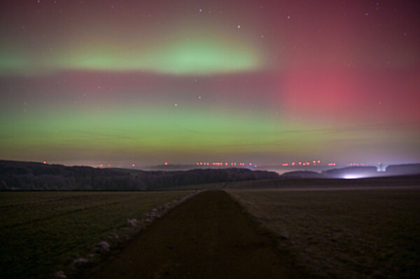 Polarlichter über Baden-Württemberg